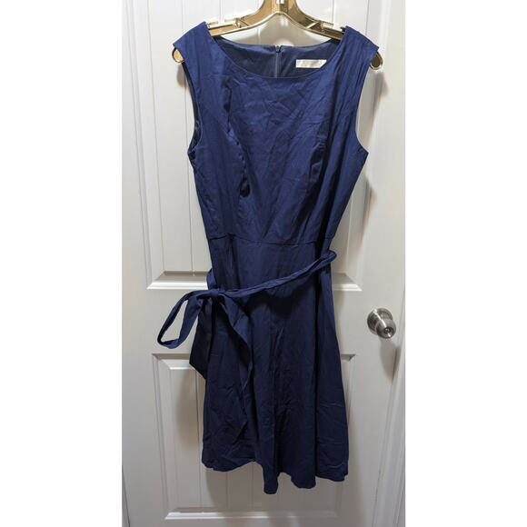 Hanpceirs- Navy Blue Women's Sleeveless Swing 1950s Cocktail Dress Size XL - Picture 2 of 8